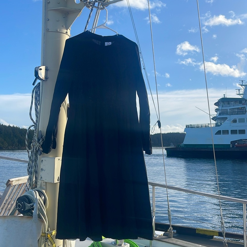 Son de Flor linen dress - black